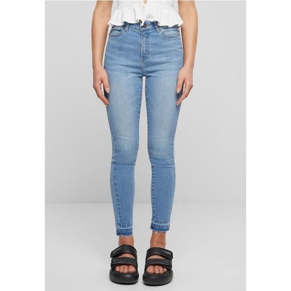 PáNské DžíNy Urban Classics Skinny Fit Jeans Clearblue Bleached - 27-image