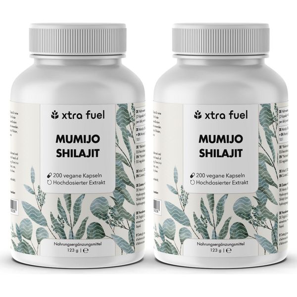Shilajit Capsule - 200X Capsule Mumijo - Con >80% Di Acido Fulvico - 2X Dosi (400X Capsule Mumijo)-image