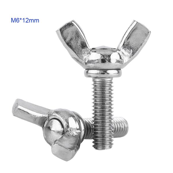 5 Pezzi M6 DIN316 304 Viti A Farfalla In Acciaio Inox (M6*12)-image