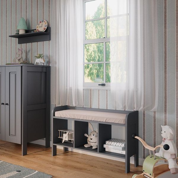 Vitalispa Scaffale Per Bambini Ajaton, 107.2 X 63.8 Cm, Grigio-image