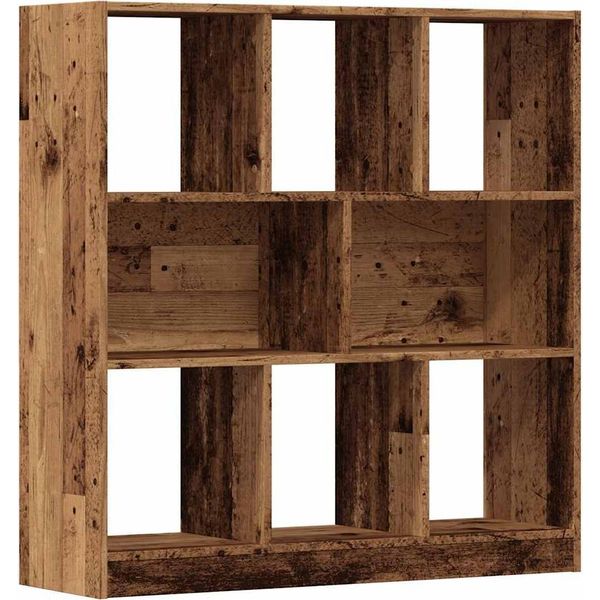 Libreria Effetto Legno Antico 97,5X29,5X100 Cm Materiale A Base Di Legno-image
