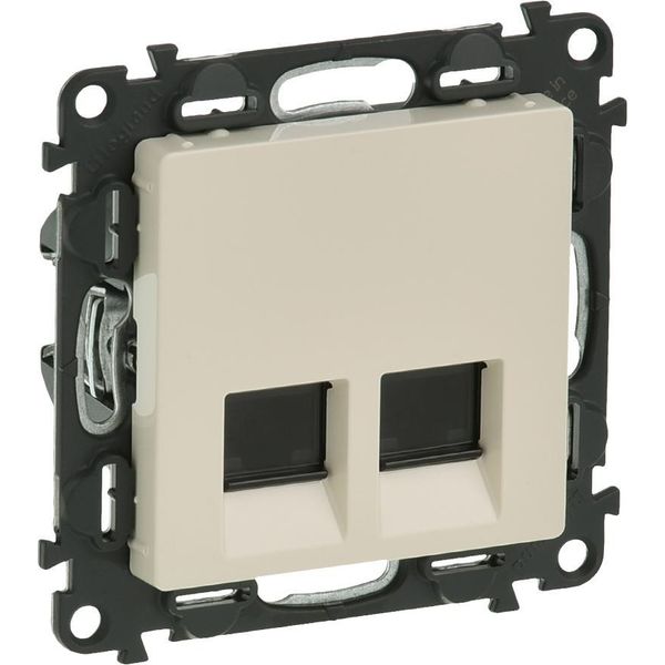 Doppio -Computer - Presa RJ45 Cat 6. Utp Valena Life Legrand - Crema-image