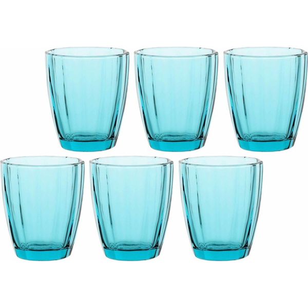 Rose&Tulipani Set 6 Bicchieri 320 Ml Turchese R116500012Z-image