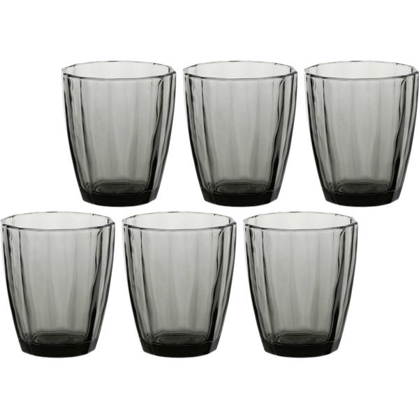 Rose&Tulipani Set 6 Bicchieri 320 Ml Grigio R116500006Z-image