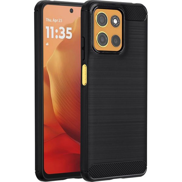 Motorola Moto G15 Power/Motorola Moto G15 Cover - Silicone - Imoshion Custodia Morbida/Backcover - Nero-image