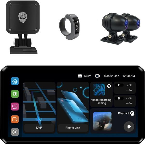 Alienrider M2S Sistema Multimediale Per Moto + Telecamere + Radar Ad Onde-image