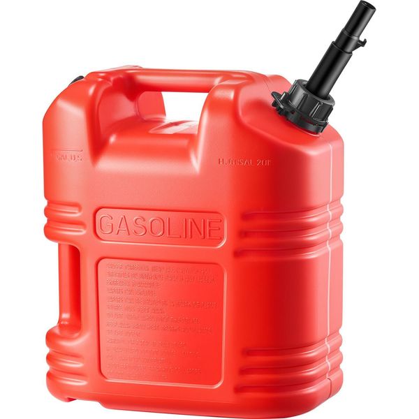 Succebuy Tanica Di Carburante, 19 L, Tanica Di Benzina Con Beccuccio E Scala Trasparente, Portata Massima 15 L/Min, Contenitore Di Liquidi Per Auto, Moto, Atv E Utv, Rosso, 1 Pezzo.-image
