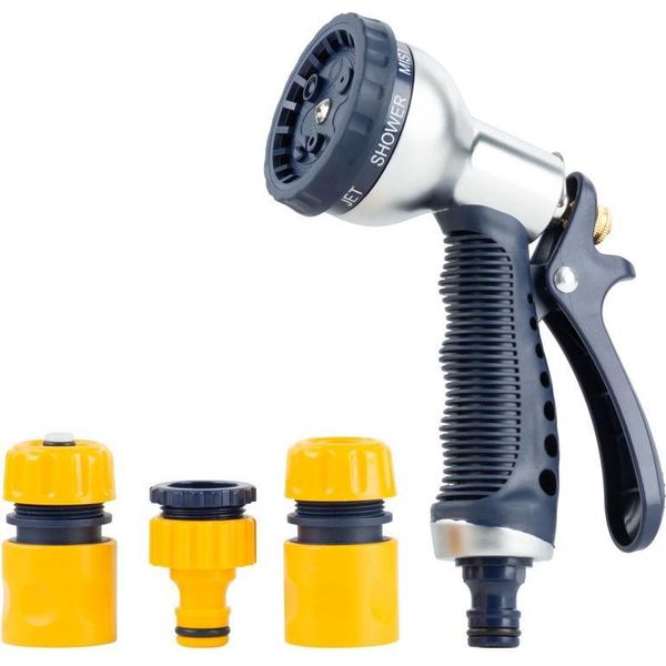 Set Di Irrigazione Strend Pro Garden DY2378, Da Giardino, Pistola A 7 Getti, Raccordi, Adattatore-image