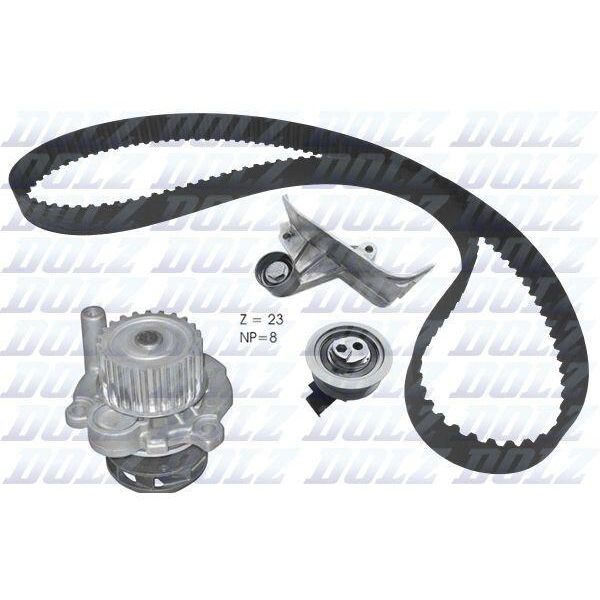 Dolz KD167 Kit Cinghia Dentata + Pompa Acqua Per Vw Passat Variant (3B6) Passat (3B3) Per Audi A4 Avant (8ED, B7) A4 Avant (8E5, B6) A4 Limousine (8E2, B6)-image