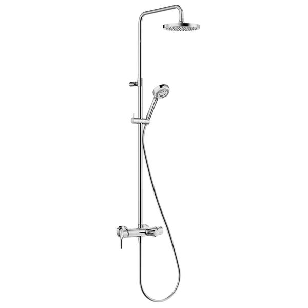 Kludi Logo Mitigeur Monocommandé Dual Shower System, Avec Bec De Baignoire, 8 L/Min, Chrome, 6808305-00WR9, 6808305-00WR9-image