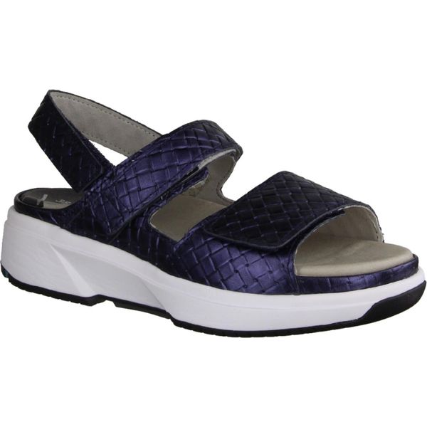 Xsensible Aruba Sandalo Comodo Da Donna, Pelle, Navy, Plantare Estraibile - Sandalo Da Donna, Comodo / Plantare Estraibile, Blu, Pelle-image