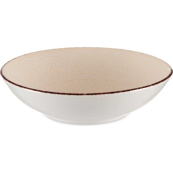 Vessia | Piatto - Piatto Fondo - 20 Cm - Beige - Decorativo - Terracotta - Piatto Fondo-image