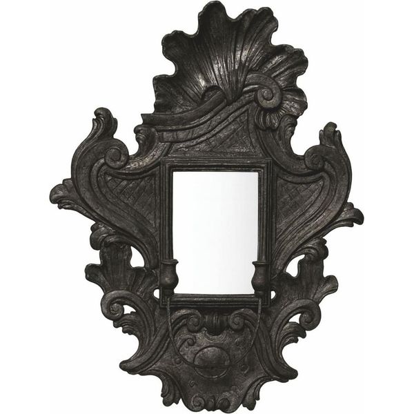 Casa Padrino Specchio Barocco Con Candeliere Nero Antico H. 85 Cm - Italy-image