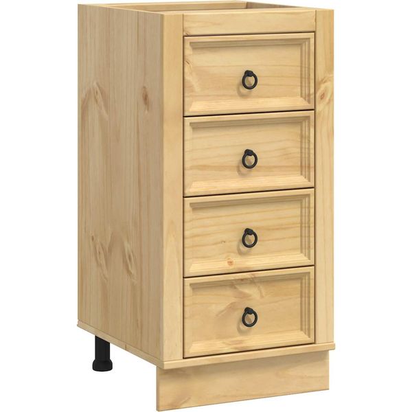 Vidaxl Armadio Ski Marrone Miele 40 X 46 X 81 Cm Legno Di Pino Massiccio-image