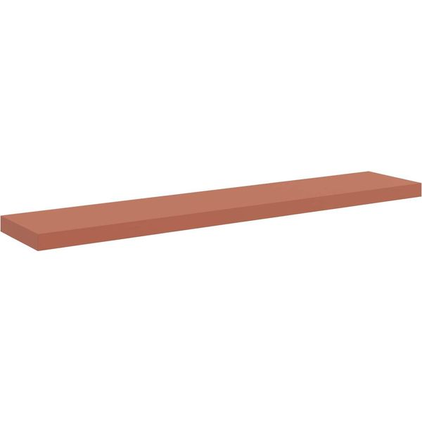 Vidaxl Scaffale A Parete Rosso 120 X 23,5 X 4 Cm Materiale A Base Di Legno-image