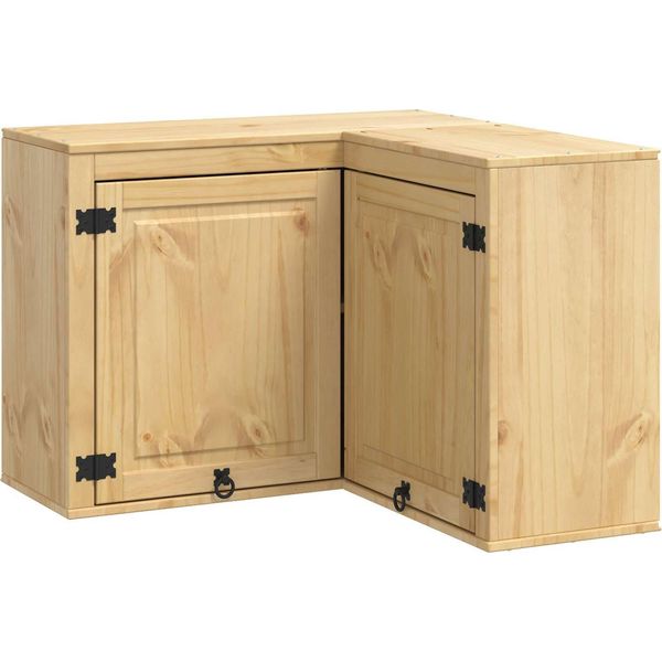 Vidaxl Armadio Ski Marrone Miele 80 X 80 X 60 Cm Legno Di Pino Massiccio-image