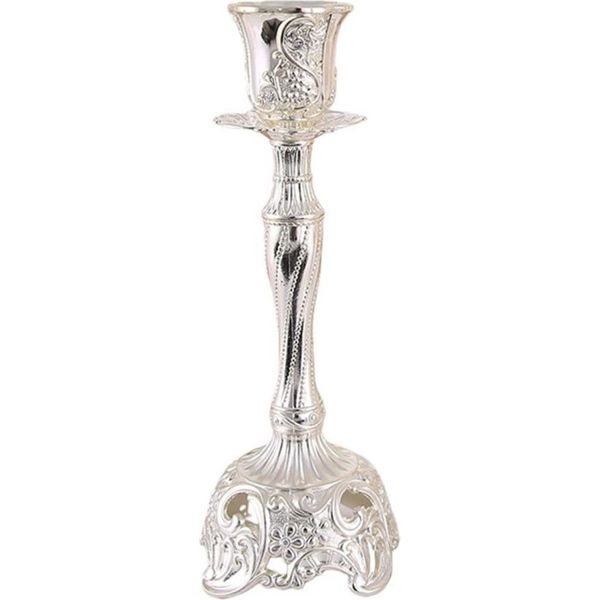 Inf Elegante Portacandela In Lega Di Zinco - Candeliere Con Pietre Preziose In Stile Europeo Per Decorazioni Romantiche D'argento-image