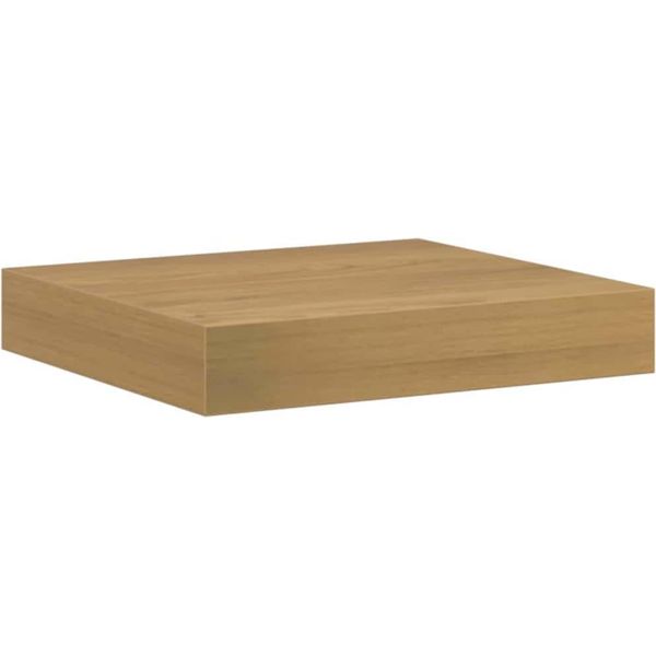 Vidaxl Mensola A Muro A Parete Marrone 23 X 23,5 X 4 Cm Materiale A Base Di Legno-image