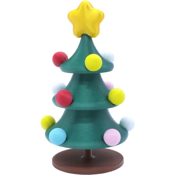 Inf Albero Di Natale Musicale Rotante - Decorazione Festiva Da Tavolo L-image