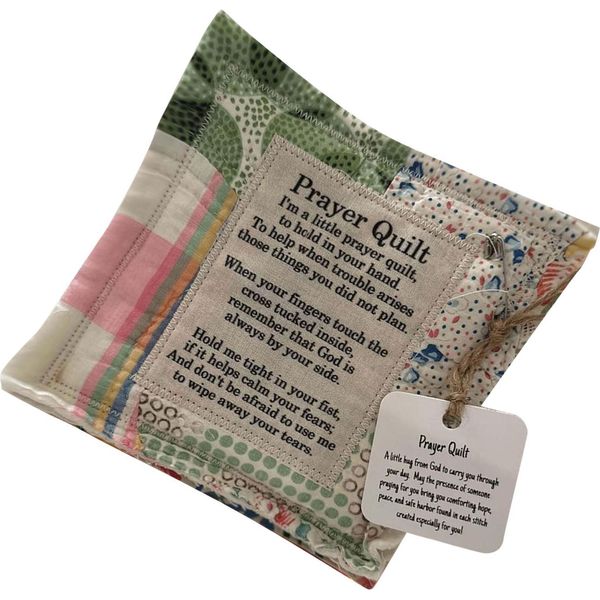 Mini Coperta Di Preghiera Con Croce, Fatta A Mano, Poesia Tascabile Da Cucire, Come Regalo Di Condoglianze, 10 X 10 Cm, Tipo 1-image