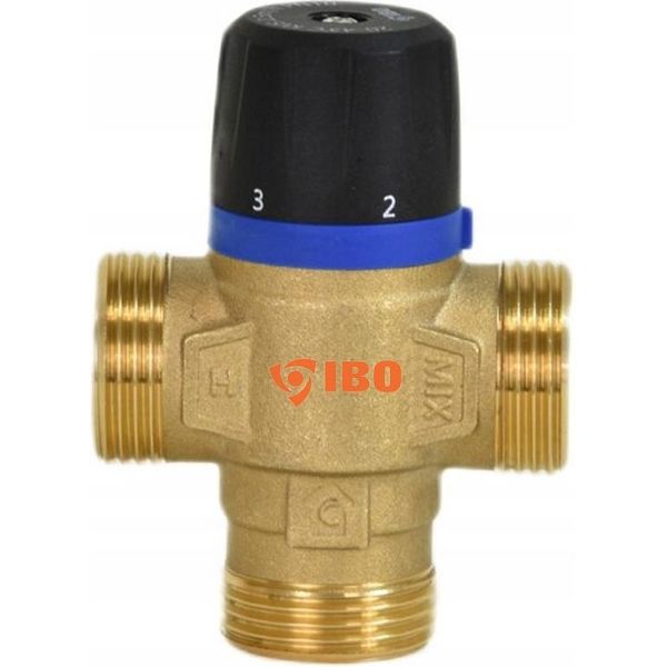 Ibo | Valvola Miscelatrice Termostatica DN20 - 3/4 Di Pollice - 35-60°C - Controllo Preciso Della Temperatura - Alta Efficienza-image