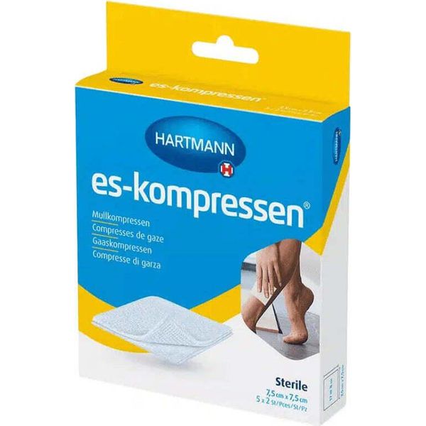 Hartmann Es Compresse Di Varie Dimensioni, Sterili - 5 X 2 Pezzi - 10 X 10 Cm | Confezione (10 Pezzi)-image