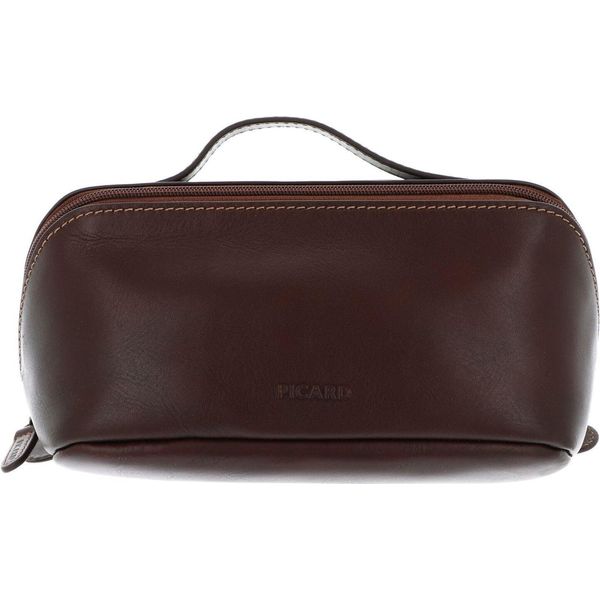 Picard Borsa Da Toilette Toscana Toiletry Bag Chestnut Marrone Scuro-image