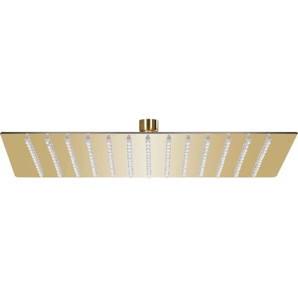 The Living Store Doccia A Pioggia In Acciaio Inox Quadrata 30X30 Cm Golden-image
