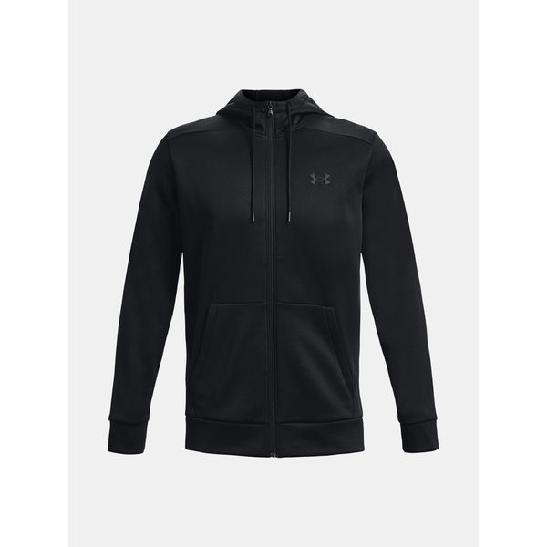 Under Armour Ua Armour Felpa In Pile Fz Con Cappuccio Nero Xl-image