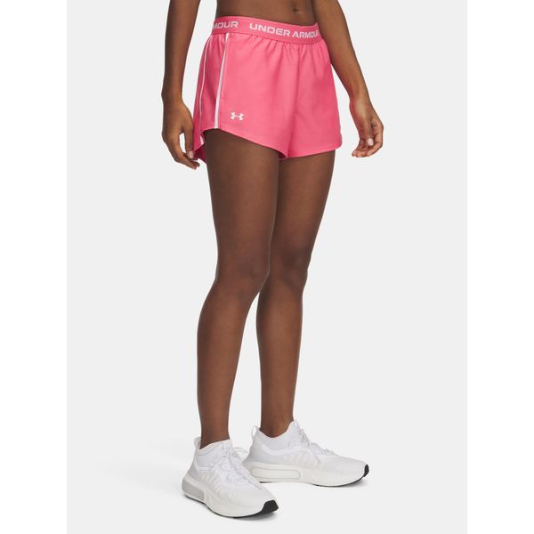 Pantaloncini Under Armour Tech Play Up - Rosa Super, GrößE:Xs-image