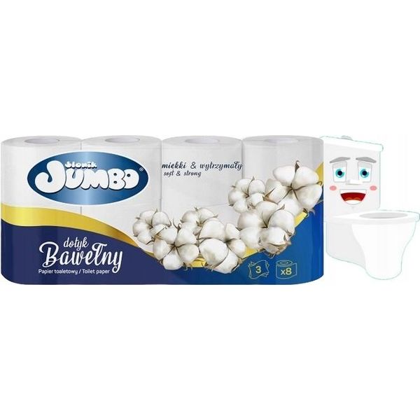 Carta Igienica 3 Veli 8 Rotoli Bianco-image