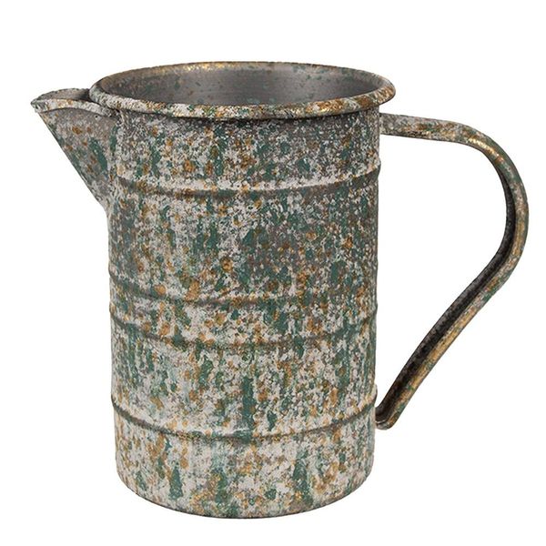 Clayre & Eef Brocca Decorativa 19X10X15 Cm Metallo Grigio-image