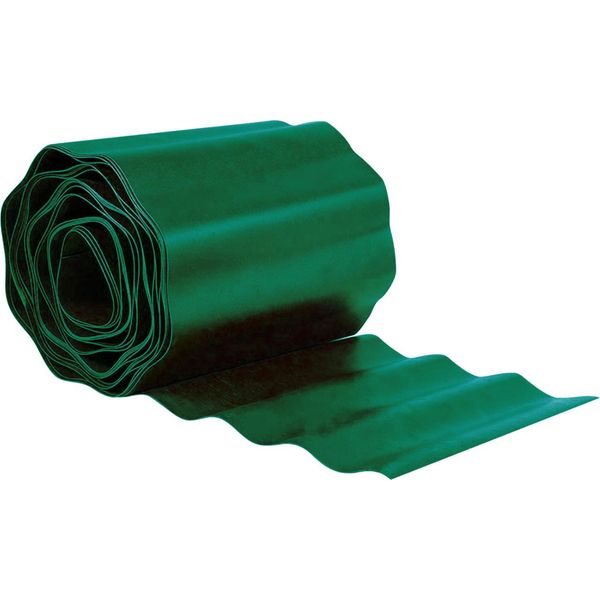 Gardenix Waveborder Bordatura Per Prato In Plastica Lunghezza 9 M Altezza 10-25 Cm – Verde / 10 Cm-image
