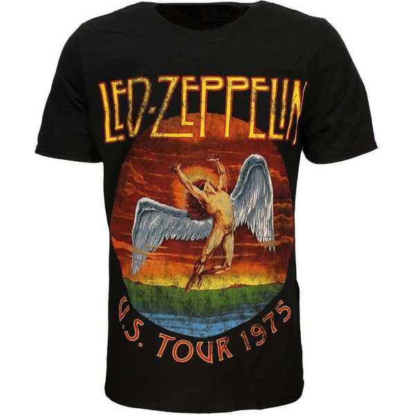 Maglietta Led Zeppelin Usa Tour 1975 - Merchandising Ufficiale - M-image