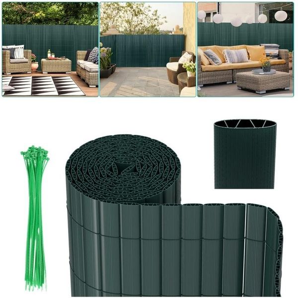 Hengda Pvc Privacy Schermo Recinzione Privacy Per Recinzione Giardino Resistente Alle Intemperie Verde 140X300Cm-image