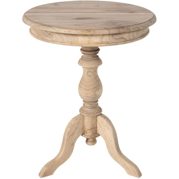 In And Outdoormatch Tavolino Lisandro - Tavolo - 64 X 50 Cm - Legno Di Olmo Riciclato - Design Elegante-image