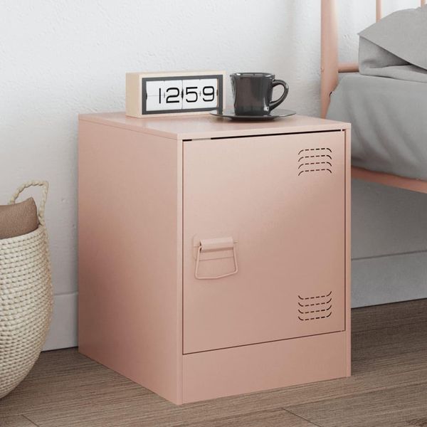 Maison Exclusive - Comodino Rosa 34,5X39X44 Cm Acciaio-image