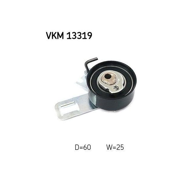 Skf Vkm 13319 Tendicinghia, Cinghia Dentata Oe 1628925780 Compatibile Con Spacetourer, Transit, Combo, Corsa F, Crossland X, Grandland, Vivaro, Zafira, 2008, 208, 3008, Ecosport, Focus, C5, C4, Jumpy, Kuga, Puma, Tourneo, Rifter, Traveller, Proace, 308, 5008, 508, Expert, 301, Berlingo, C-Elysee, C3, Partner-image