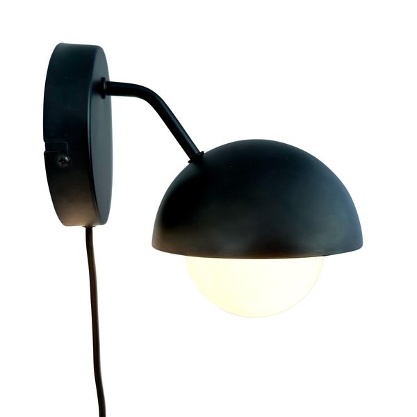 Luci A Parete Lampada A Parete Illuminazione A Parete A Led Lampada Da Lettura Lampada Da Comodino A Parete Soggiorno Metallo Camera Da Letto Rosa Nero-image