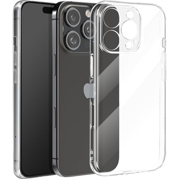 Avizar, Custodia Per Apple Iphone 16 Pro Max, Fotocamera Protetta, Silicone, Sottile, Trasparente-image
