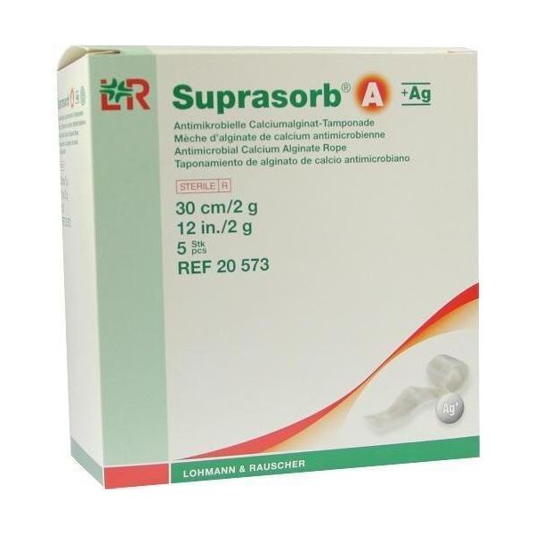 Suprasorb A+Ag Antimic.Cal.Alginate Tamp.30 Cm 2 G 5 Pz-image