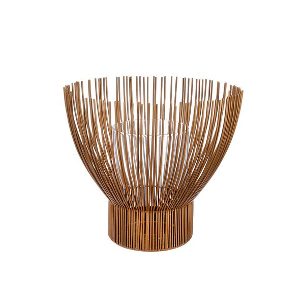 Gilde Windlicht, "Nosta"", Metall, Goldfarben, Ve 2, H. 21 Cm, D. 22 Cm 74214"-image