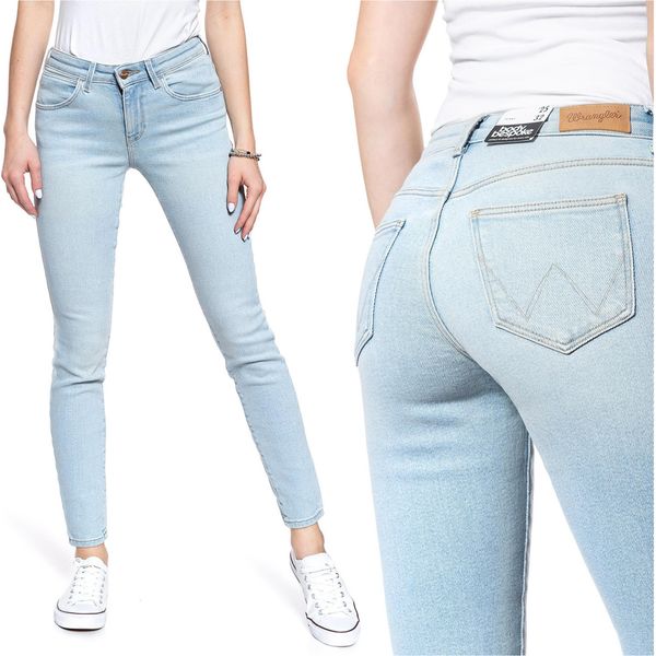 Wrangler, Jeans Da Donna, Skinny Fit, Skinny, W24 L32, Blau, Jeans, Baggyjeans, Buggy-image