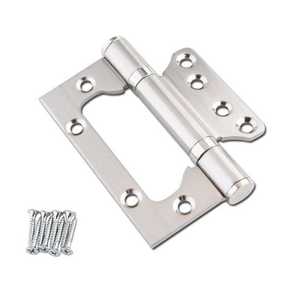 Inf Cerniere Per Porte Resistenti Con Viti (Confezione Da 4) D'argento 5-image