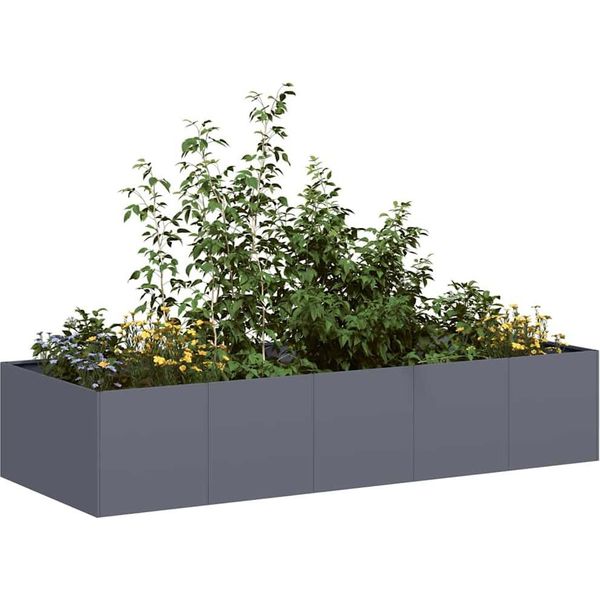 Maison Exclusive - Fioriera Antracite 200X80X40 Cm In Acciaio-image