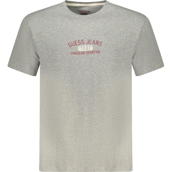 T-Shirt Da Uomo In Cotonelogico: Manica Corta, Grigia, Con Logo Stampato-image