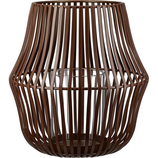 Gilde Windlicht, "Bologna"", Metall, Dunkelbraun, Ve 4, H. 22 Cm, D. 20 Cm 69889"-image