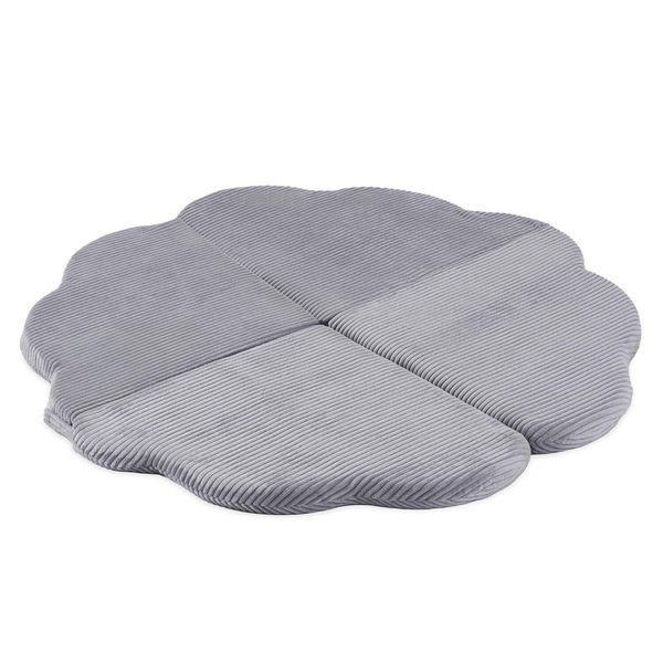 Misioo Tappeto Per Bambini 115X115X5 Cm - Tappeto Pieghevole Per Bambini, Morbido E Sicuro - Grigio-image