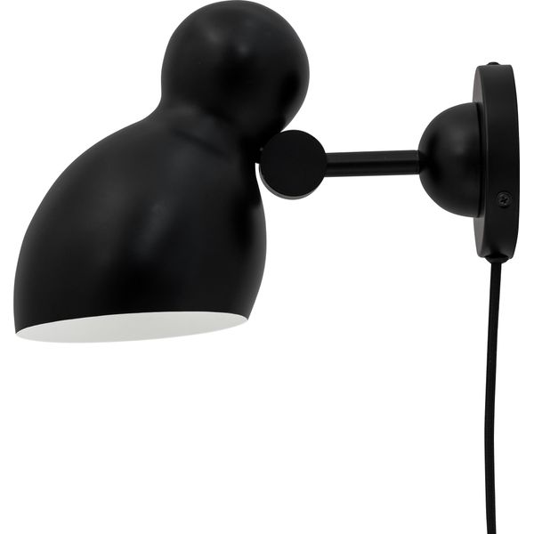 Luci A Parete Lampada A Parete Led Illuminazione A Parete Lampada Da Lettura Soggiorno Metallo Camera Da Letto Ludo Nero-image