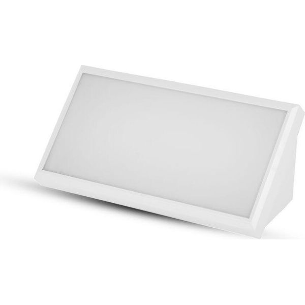 Lampada Da Parete Per Esterni V-TAC 20W Led Beveled White IP65 VT-8055 3000K 2045Lm-image